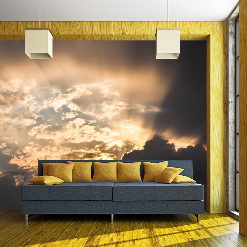 Beautiful Sky Mural Wallpaper Modern Style Decorative Photography for Kitchen