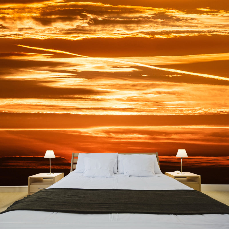 Customized Sky Mural Modern Style Mildew Resistant Dining Room Wall Decor