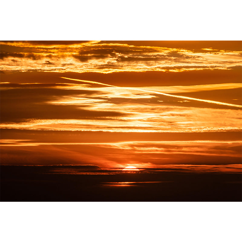 Customized Sky Mural Modern Style Mildew Resistant Dining Room Wall Decor