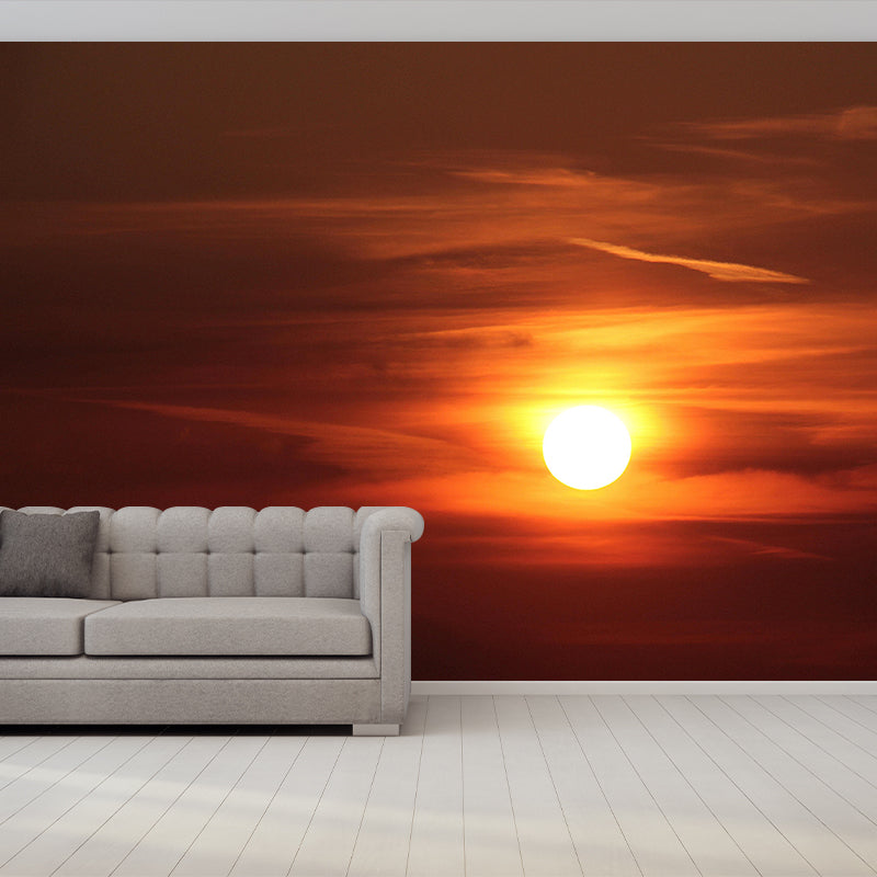 Contemporary Style Sky Mural Environment Friendly Wall Covering for Sleeping Room