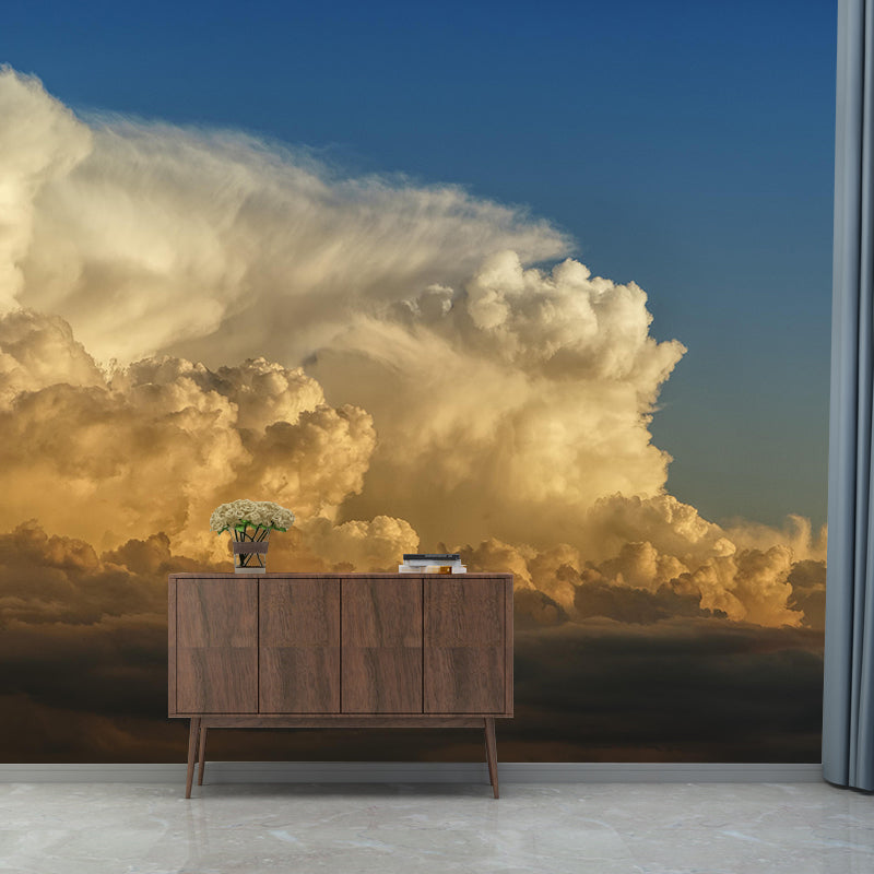 Customized Sky Mural Modern Style Mildew Resistant Living Room Wall Decor