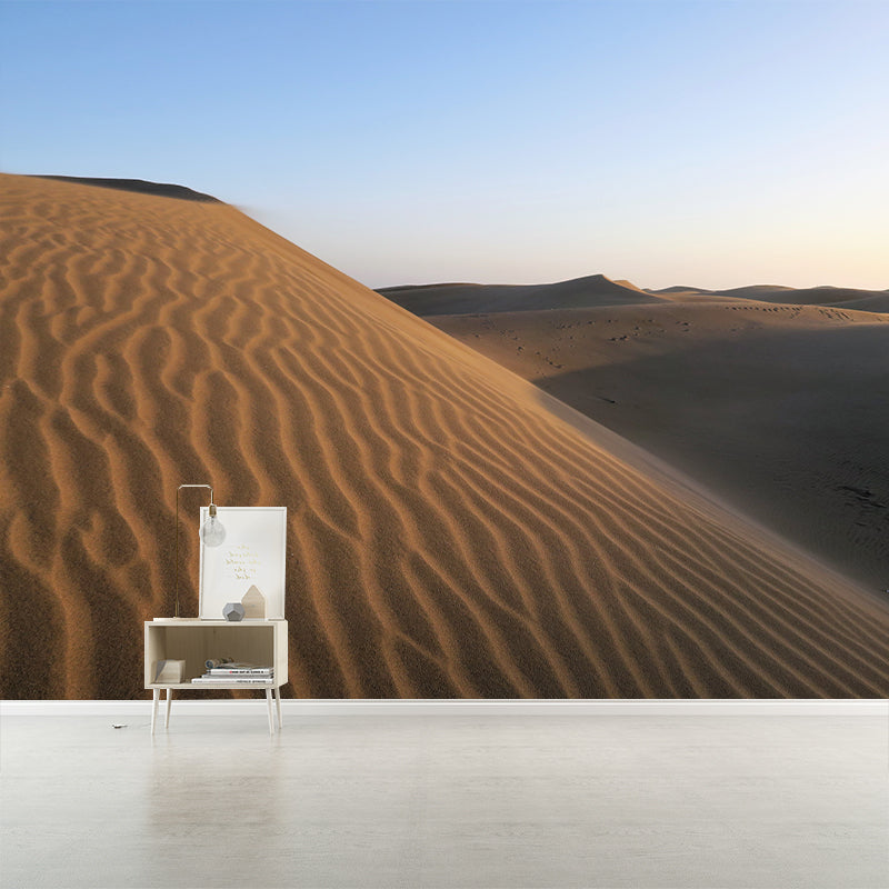 Desert Wall Mural Yellow Modernism Wall Decor for Living Room, Water Resistant