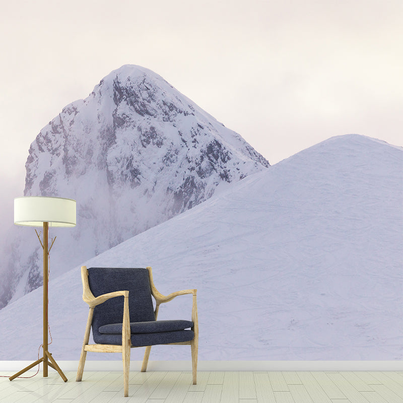 Mountain Top View Removable Wall Mural for Gust Room, Moisture Resistant