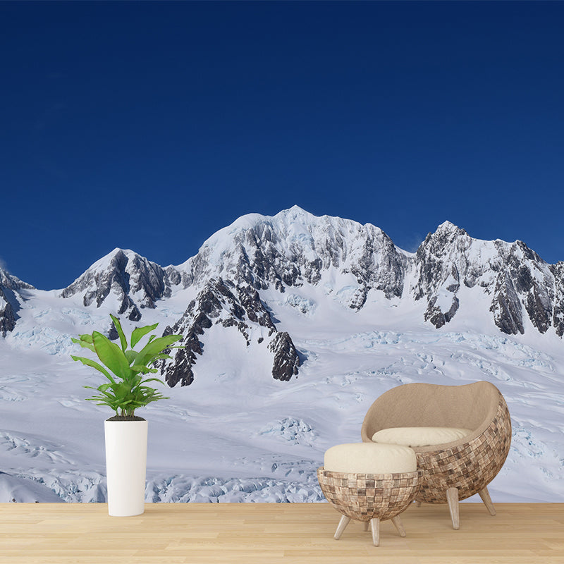 Mountain Top View Removable Wall Mural for Gust Room, Moisture Resistant