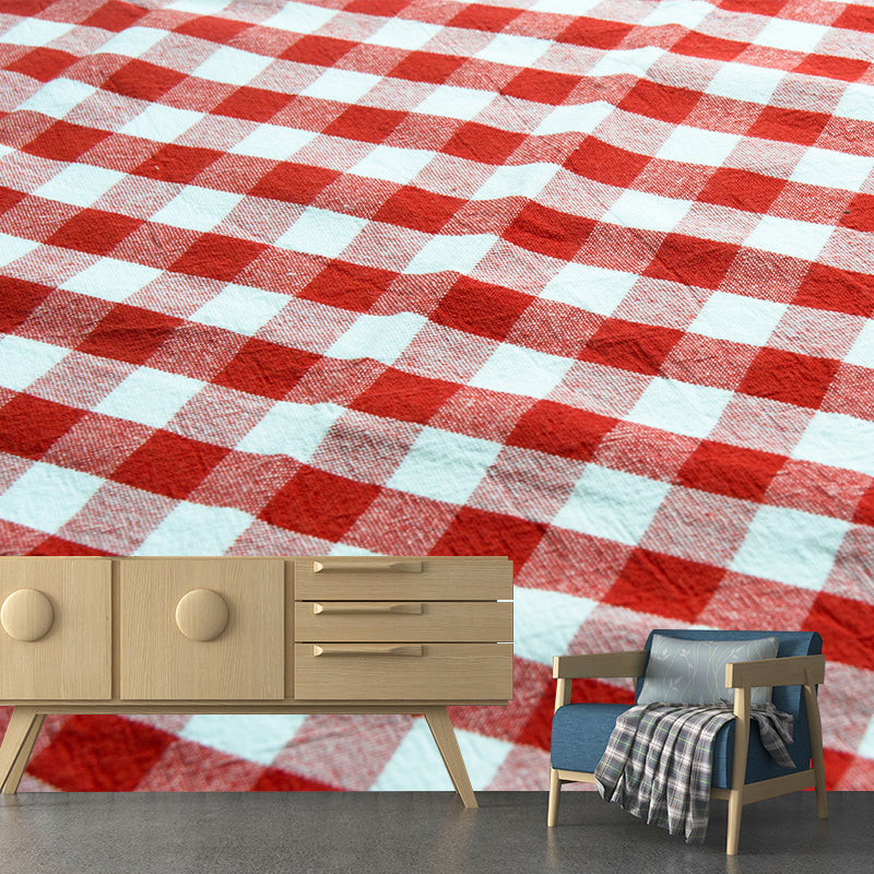 Lattice Geometry Houses Mural Decal for Living Room Bedroom, Water Resistant