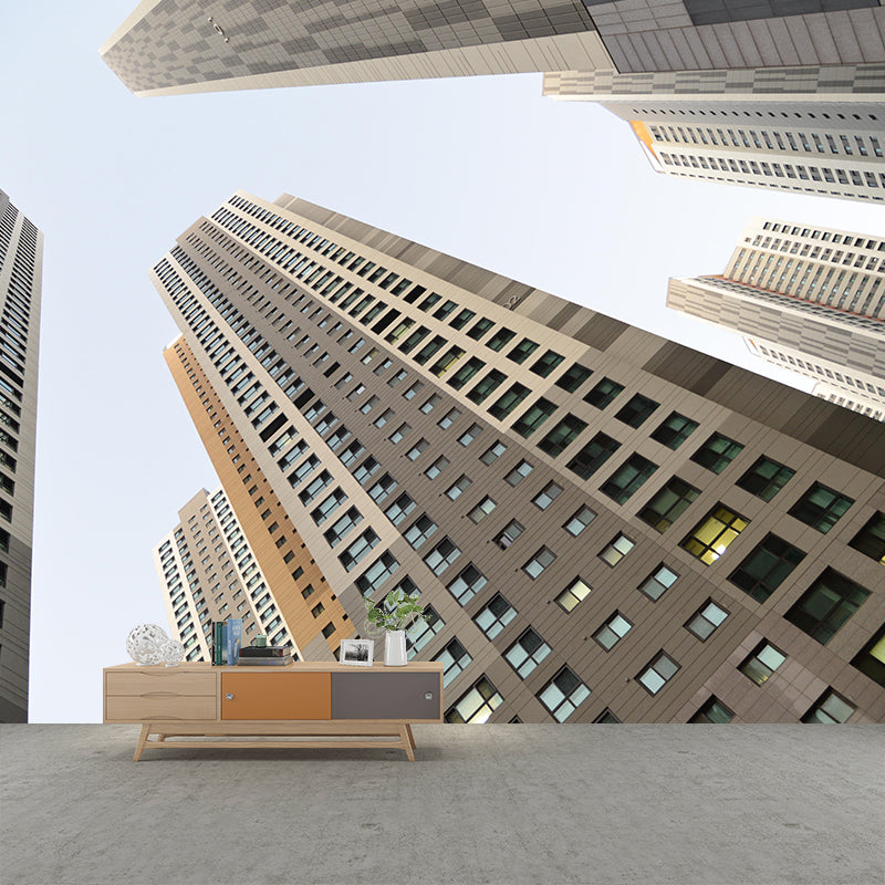 Skyscrapers Wall Mural Decor Environment Friendly Wallpaper for Bedroom