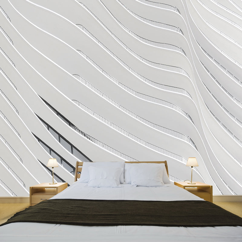 Customized Building Mural Wallpaper Mildew Resistant Wall Decor for Living Room