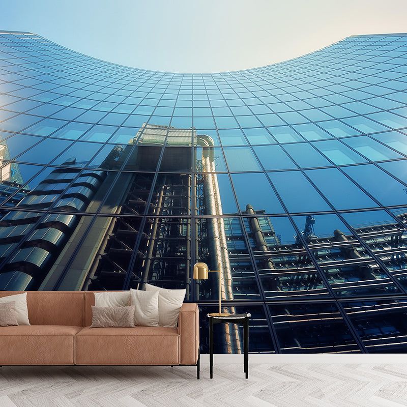 Skyscrapers Mural Wallpaper Custom-Made Wall Covering for Meeting Room