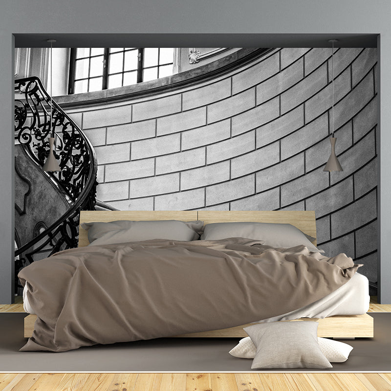 Eco-friendly Spiral Staircase Mural Decal Wallpaper Wall Mural for Home