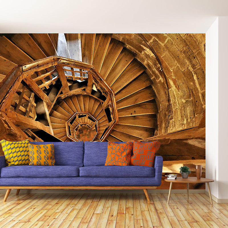 Eco-friendly Spiral Staircase Mural Decal Wallpaper Wall Mural for Home