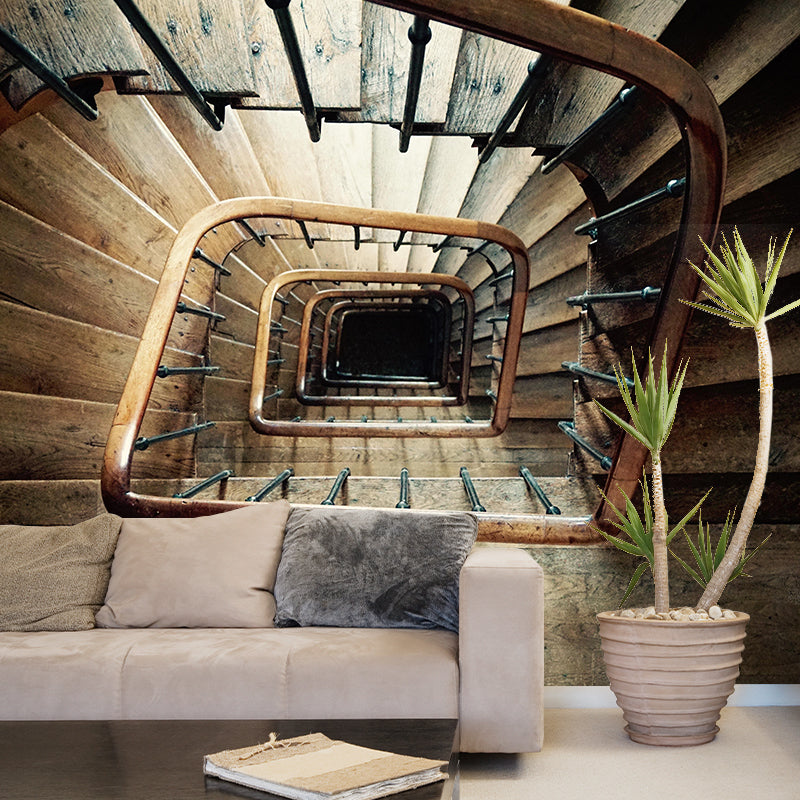 Spiral Staircase Wall Mural Decor Environment Friendly Wallpaper for Wall Decor