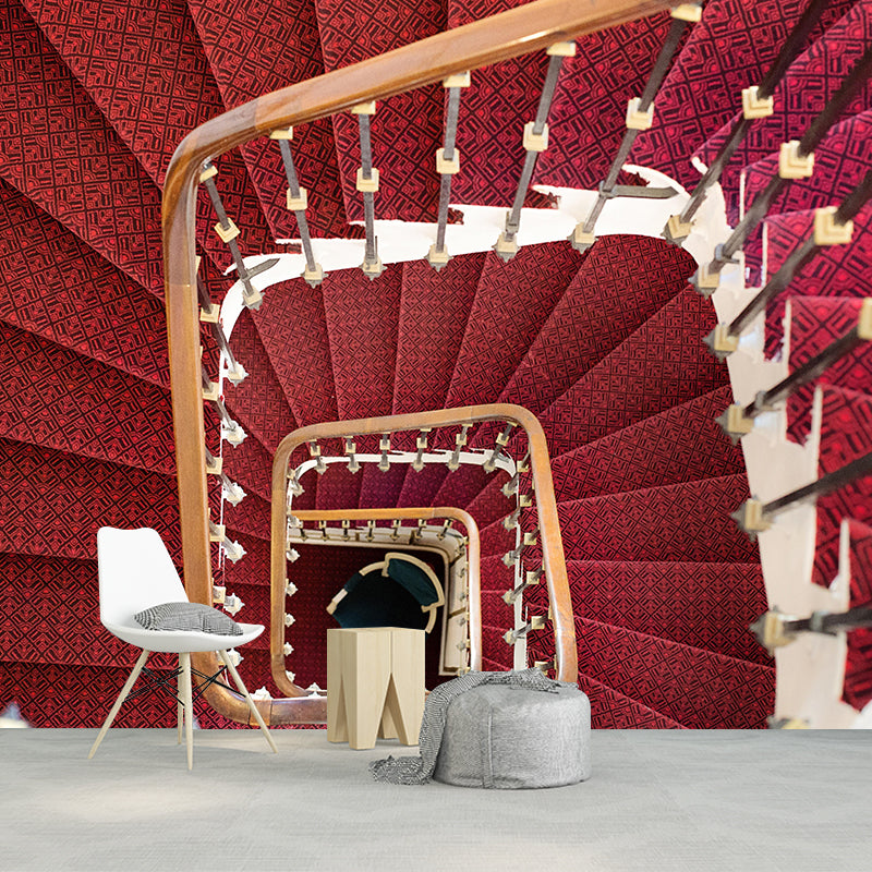 Spiral Staircase Wall Mural Decor Environment Friendly Wallpaper for Wall Decor