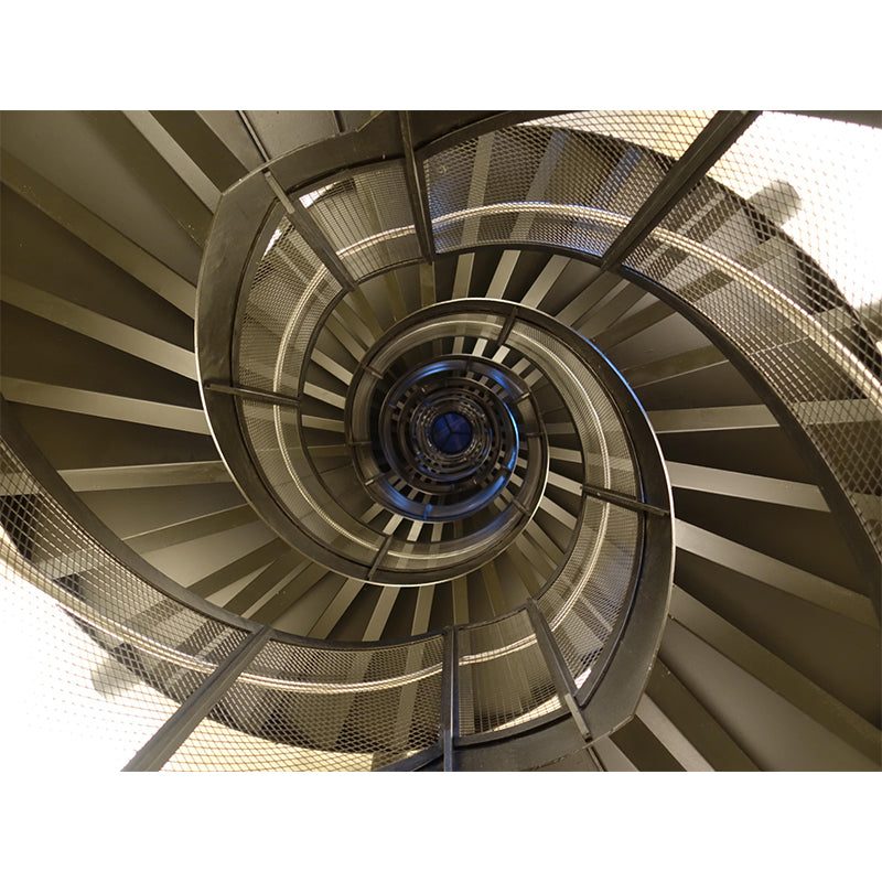 Customized Spiral Staircase Mural Wallpaper Mildew Resistant Wall Decor for Bedroom