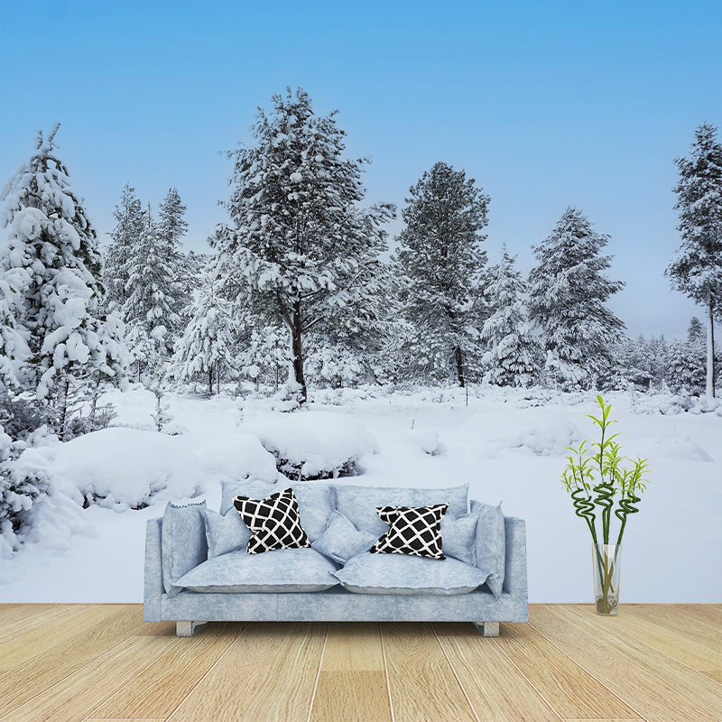 Forest Tree Contemporary Mural Decal Sitting Room Water Resistant Wall Decor