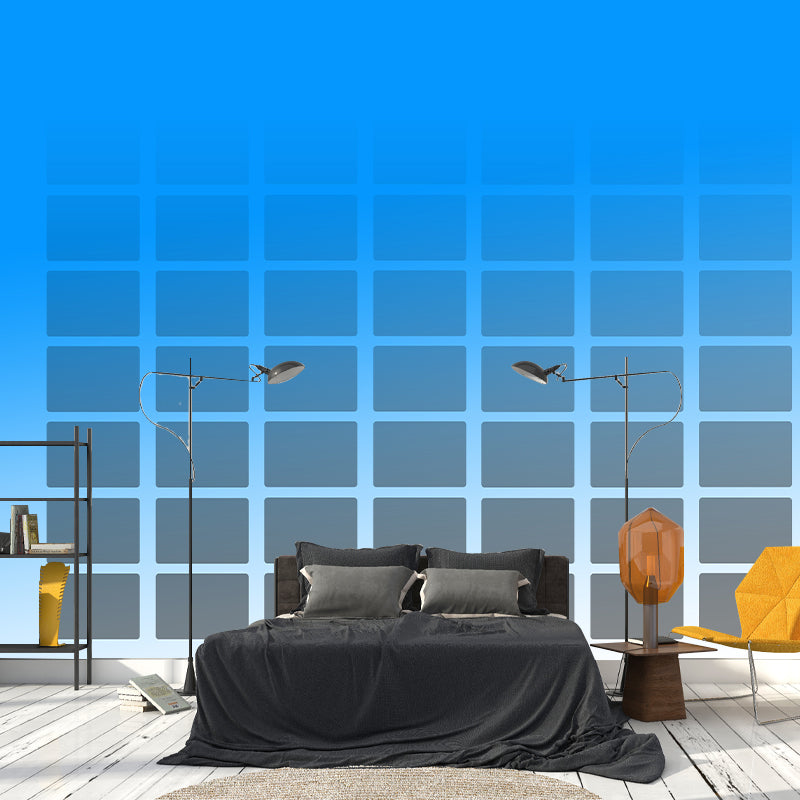 Geometric Style Illustration Murals Wall for Reading Room, Moisture Resistant