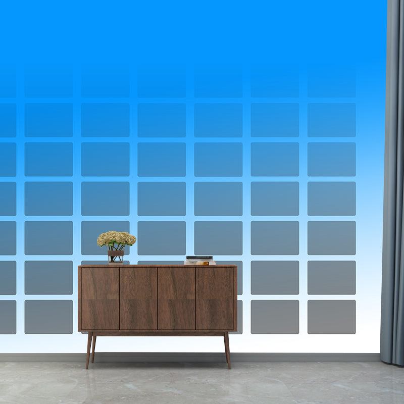 Geometric Style Illustration Murals Wall for Reading Room, Moisture Resistant