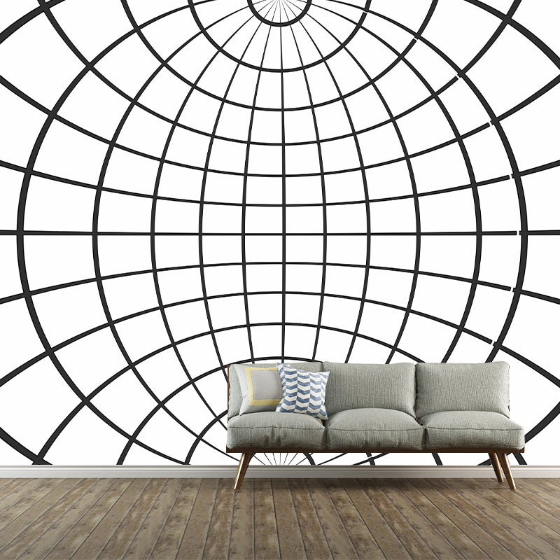 Geometric Style Illustration Murals Wall for Reading Room, Moisture Resistant