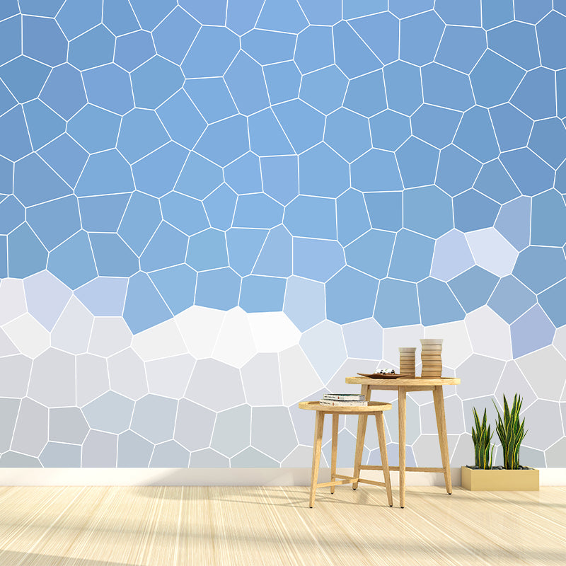 Geometric Pattern Illustration Wall Murals Modern Style for Living Room