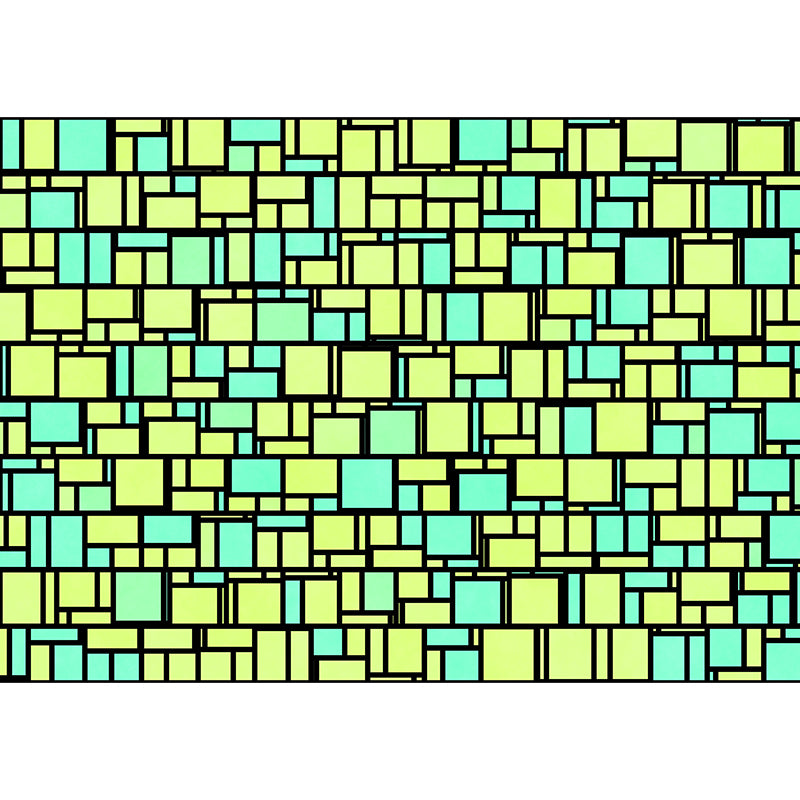 Geometric Pattern Illustration Wall Murals Modern Style for Living Room