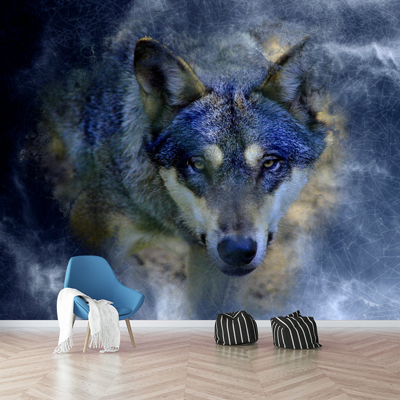 Contemporary Style Animal Illustration Wall Murals for Living Room, Water Resistant