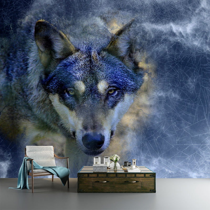 Contemporary Style Animal Illustration Wall Murals for Living Room, Water Resistant