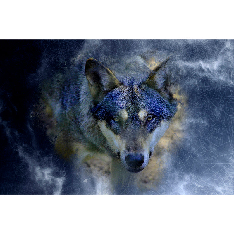 Contemporary Style Animal Illustration Wall Murals for Living Room, Water Resistant