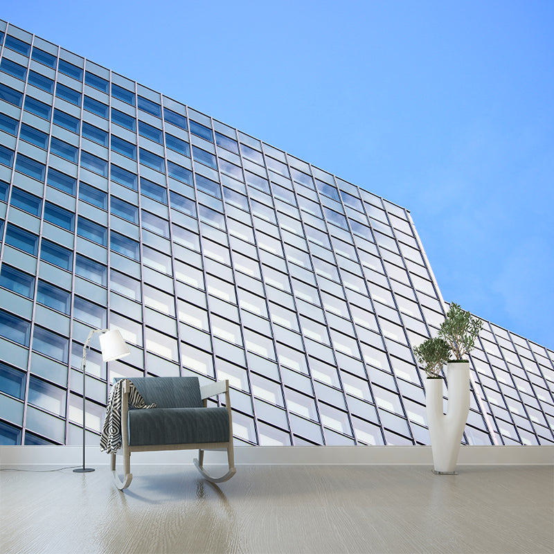 Contemporary Style Urban High-rise Wall Murals for Meeting Room, Stain Resistant