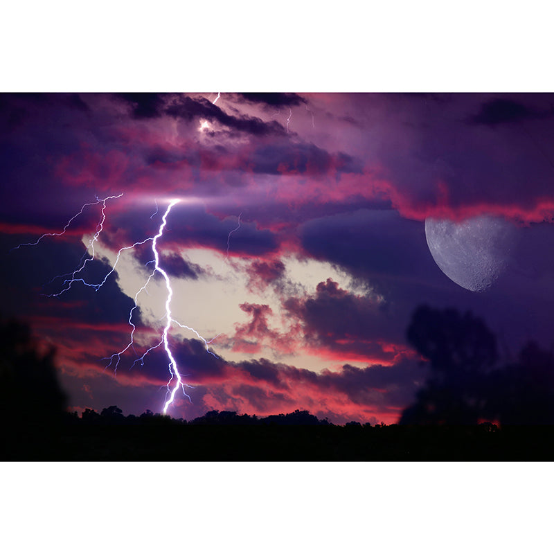 Sky Mural Wallpaper Moisture Resistant Wall Art for Guest Room Decor, Waterproofing