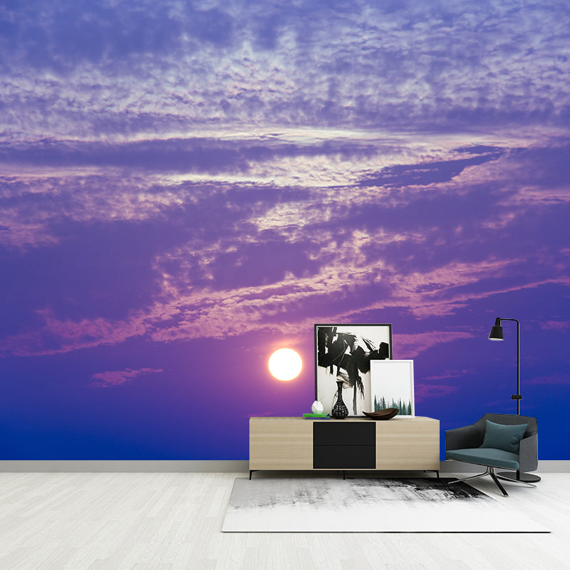 Sky Mural Wallpaper Moisture Resistant Wall Art for Guest Room Decor, Waterproofing