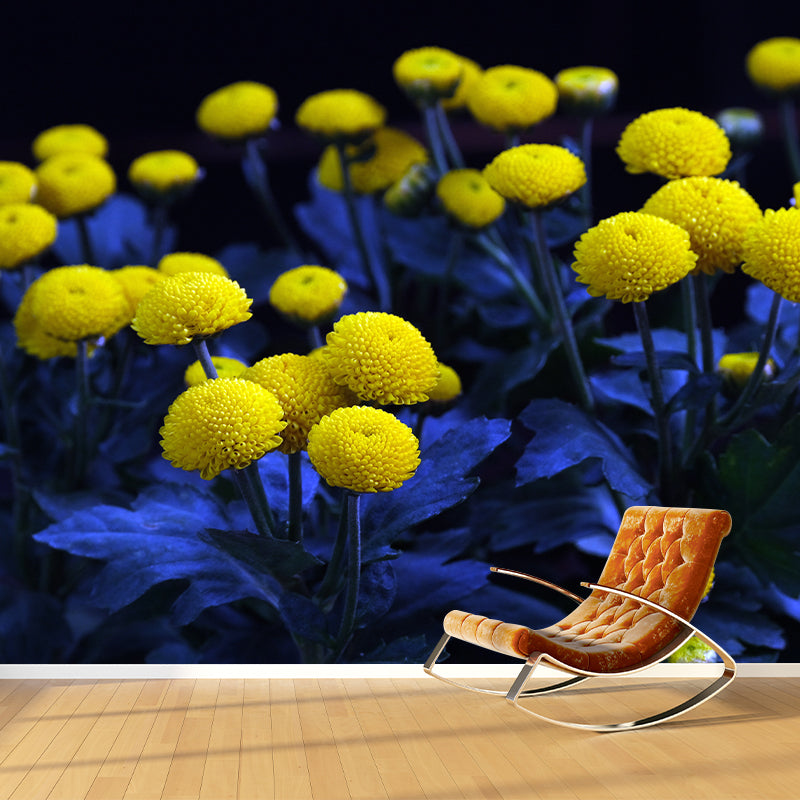 Tansy Flower Wall Covering for Girls' Bedroom Water Resistant Wall Decor