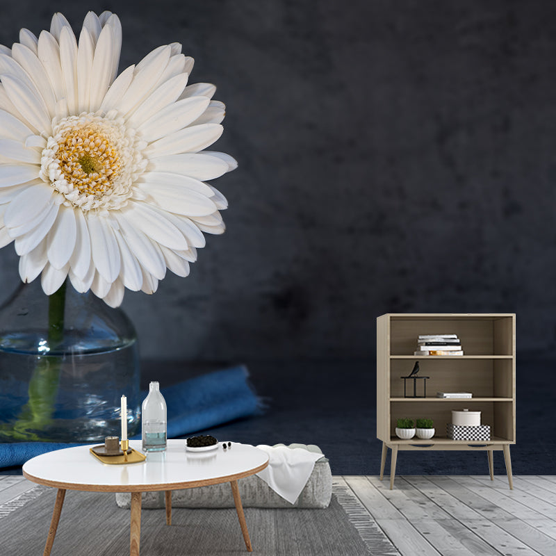 Chrysanthemum Flower Wall Decor Mural Moisture Resistant Sleeping Room Wall Covering