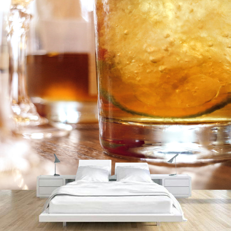 Wine Photo Mural Wallpaper Wall Covering for Bar, Moisture Resistant, Personalised Size