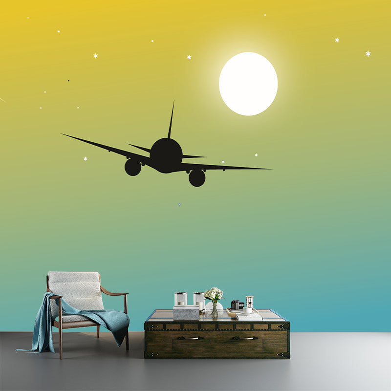 Modern Transportation Wall Murals Modern Style Moisture Resistant Wall Covering