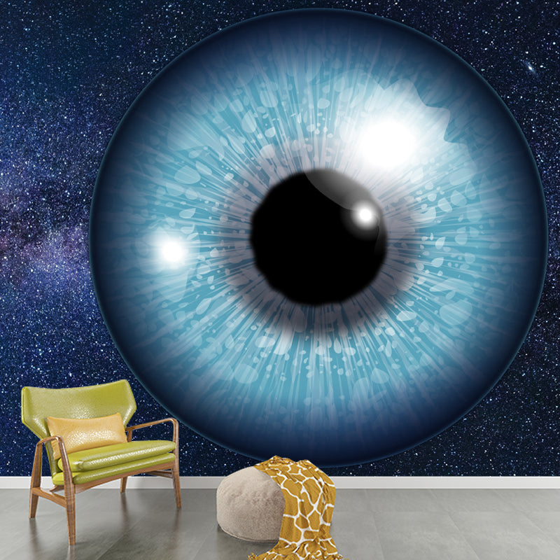 Milky Way Galaxy Stain-Resistant Mural Wallpaper for Sleeping Room, Personalized Size