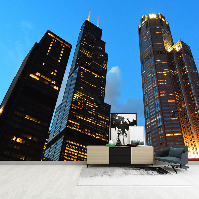 American City Architecture Landscape Removable Wall Mural for Meeting Room