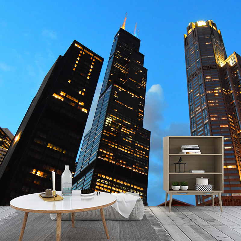 American City Architecture Landscape Removable Wall Mural for Meeting Room