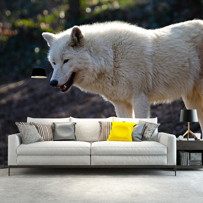 Wolf Animal Mural Wallpaper for Living Room Bedroom, Custom Size Available