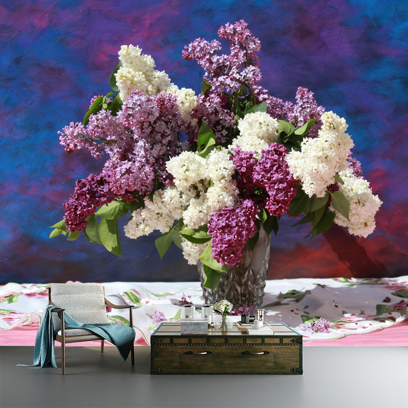 Beautiful Flower Mural Wallpaper for Home Decoration, Personalized Size