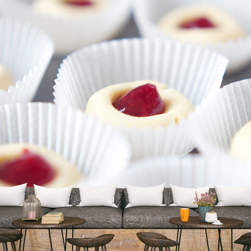 Commercial Cake Shop Mural Wallpaper Sweet Cake Wall Decor, Personalized Size