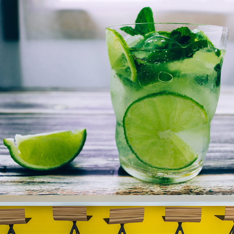 Cocktail Photo Modern Wall Murals for Bar Moisture Resistant Wall Decor