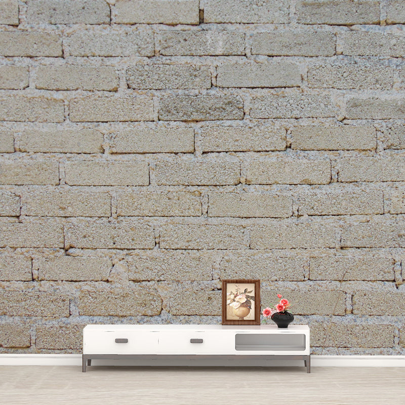 Industrial Style Brick Wall Mural Wallpaper for Theme Restaurant, Personalized Size