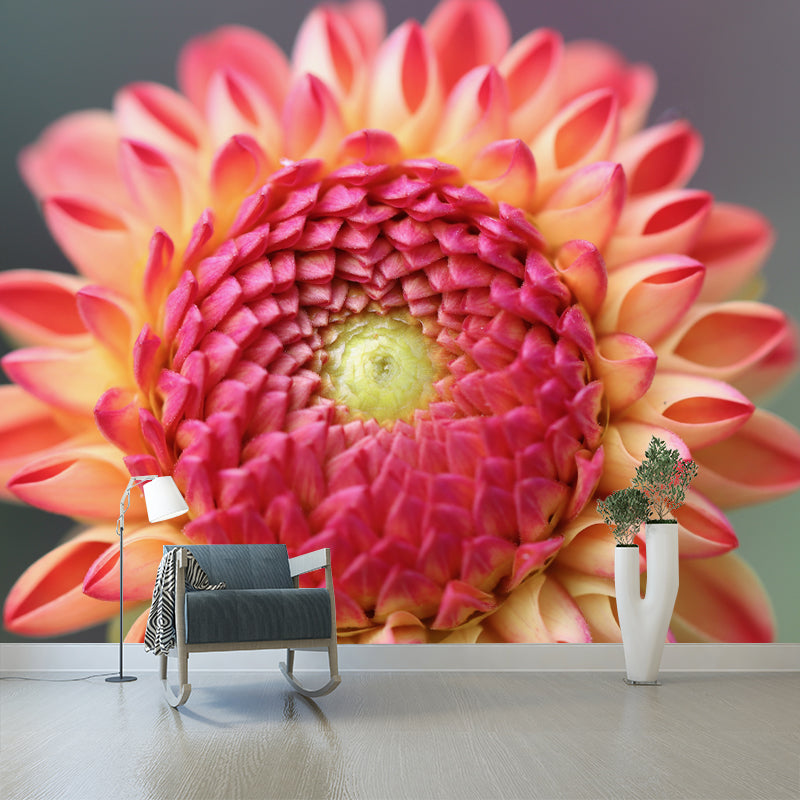 Dahlia Modern Mural Wallpaper Water Resistant Wall Art for Coffee Shop