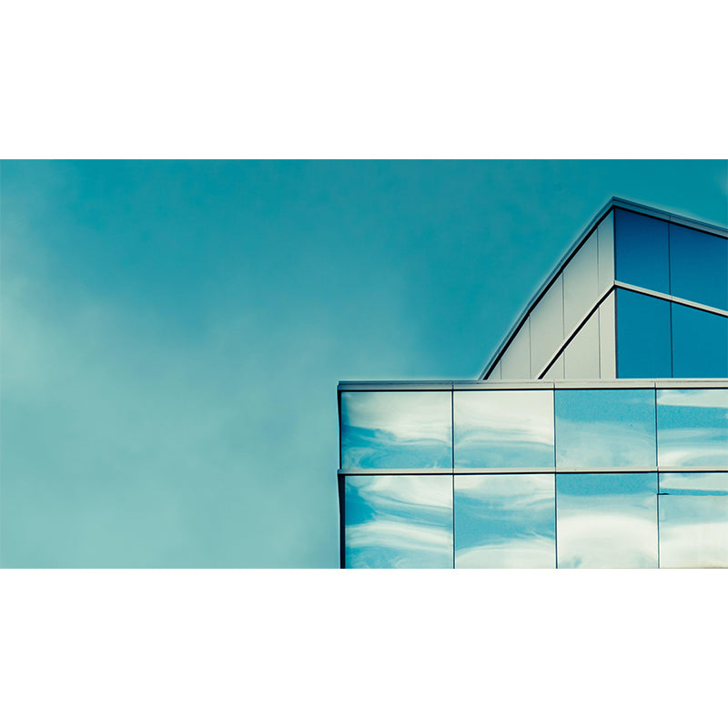 Photography Architecture Mural Wallpaper Stain Resistant for Study Room