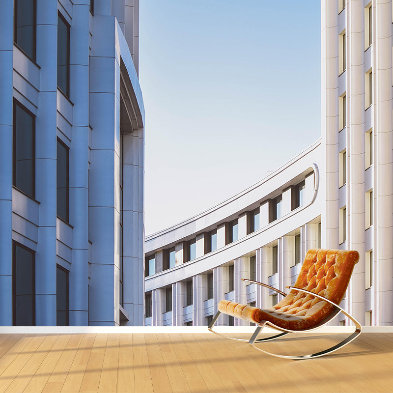 Photography Architecture Mural Wallpaper Stain Resistant for Study Room