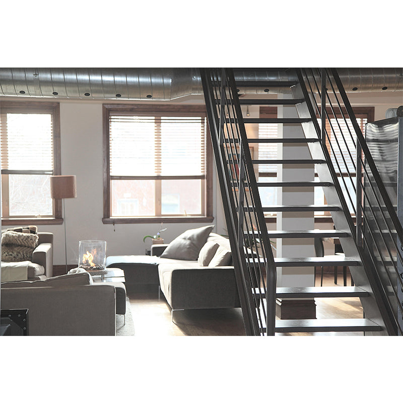 Photography Stairs Architecture Mural Wallpaper Stain Resistant for Sitting Room