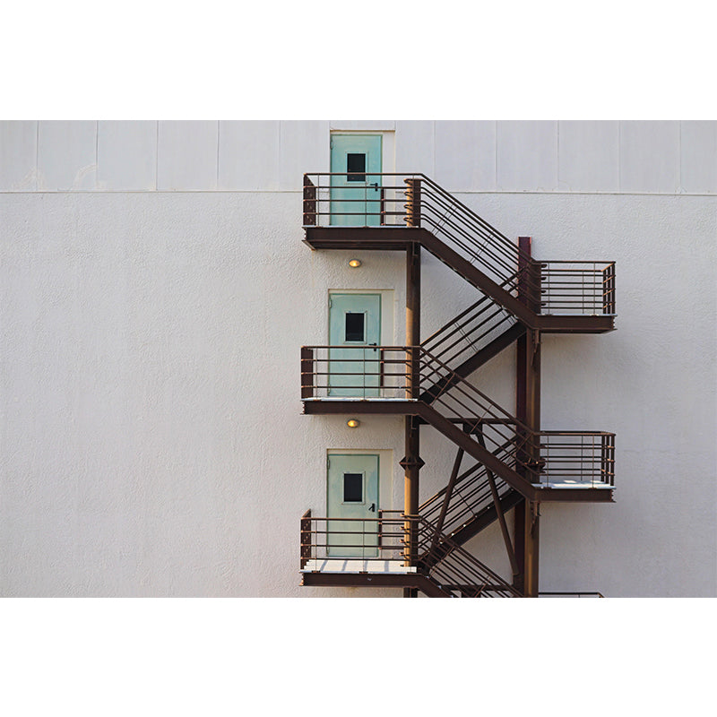 Customized Photography Stairs Building Mural Wallpaper Wall Covering for Bedroom