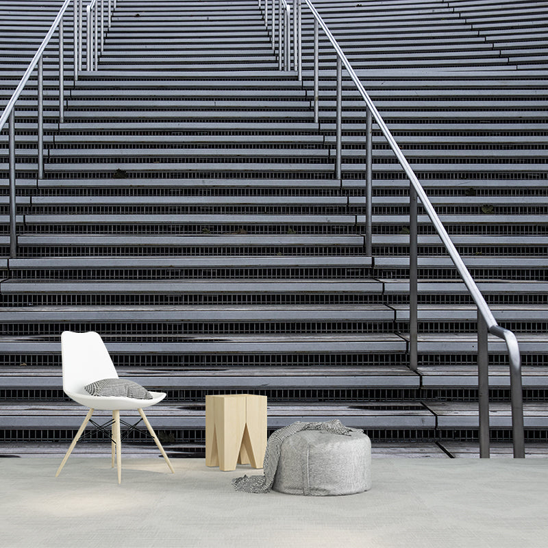 Customized Modern Stairs Building Mural Wallpaper Wall Covering for Living Room