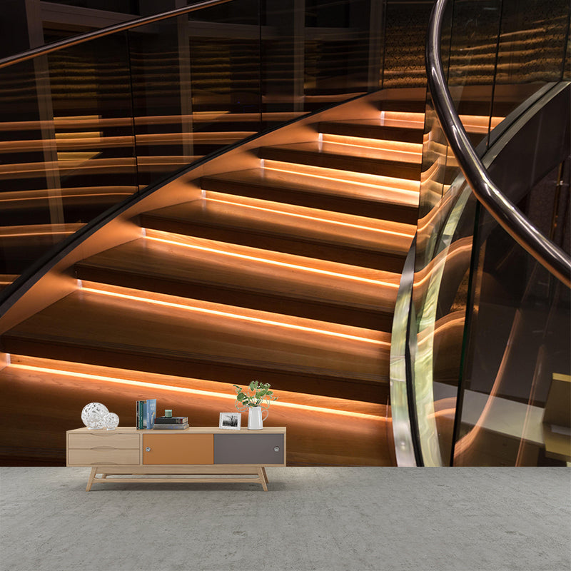 Stairs Architecture Mural Wallpaper Decorative Stain Resistant Wall Decor