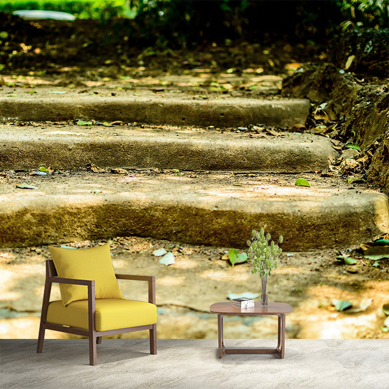 Customized Modern Stairs Building Mural Wallpaper Wall Covering for Accent Wall