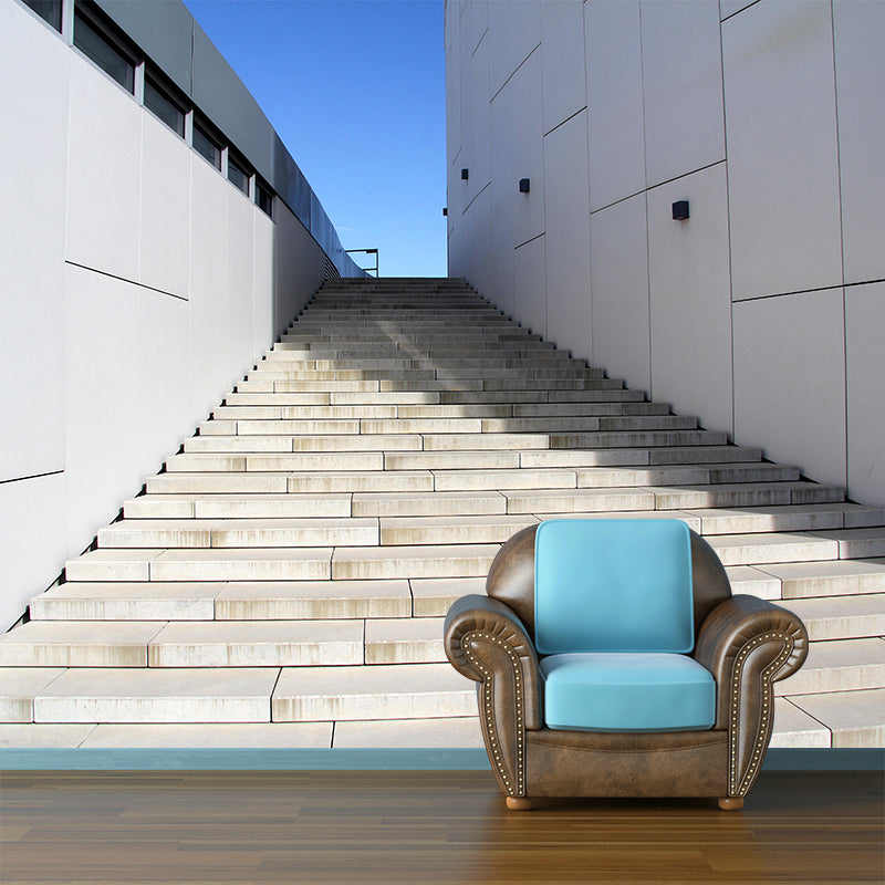 Customized Modern Stairs Building Mural Wallpaper Wall Covering for Wall Decor